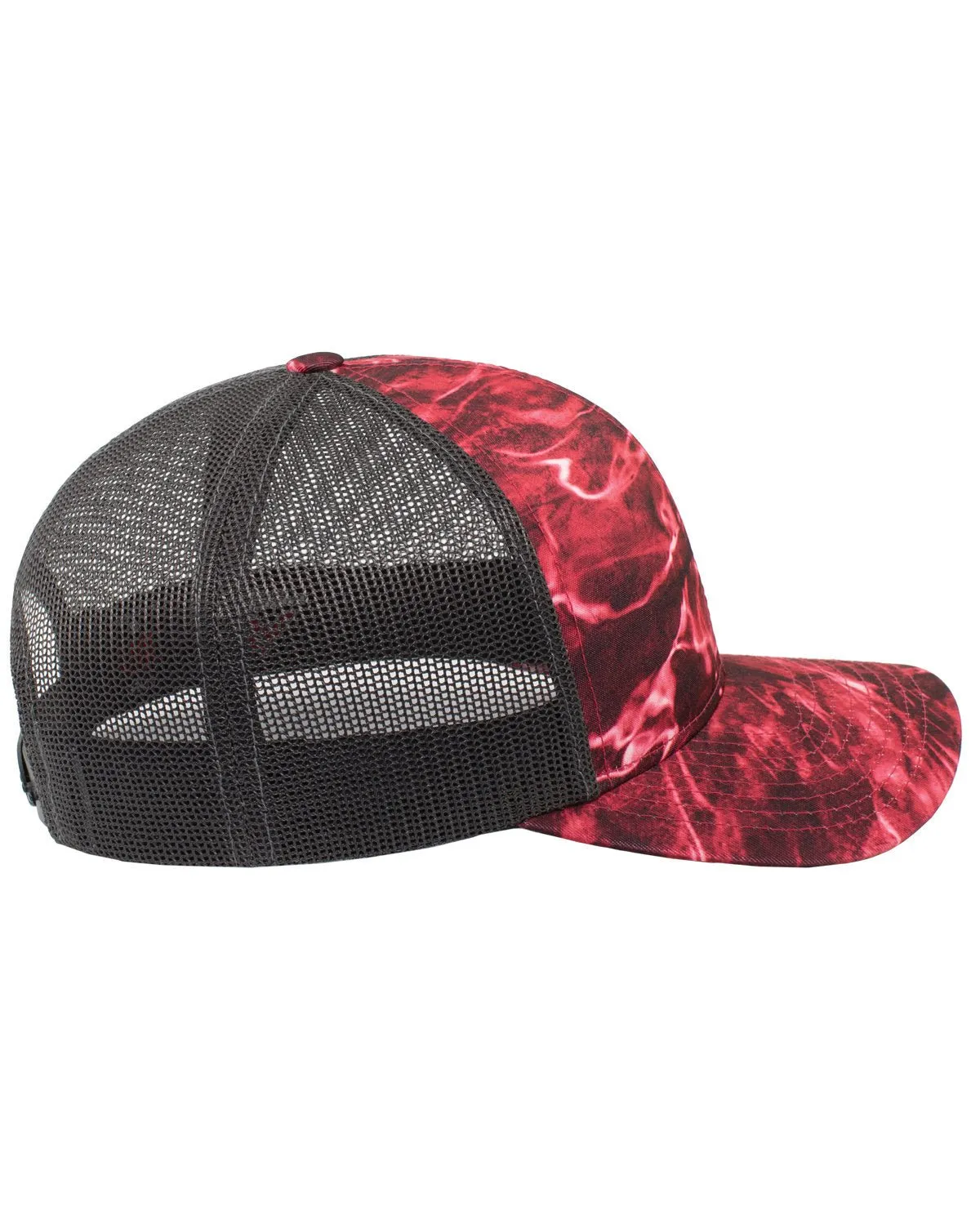 107C-Pacific Headwear-CRIMSON/ LT CHAR