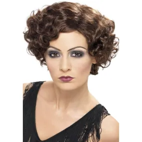20s Brown Flirty Flapper Wig