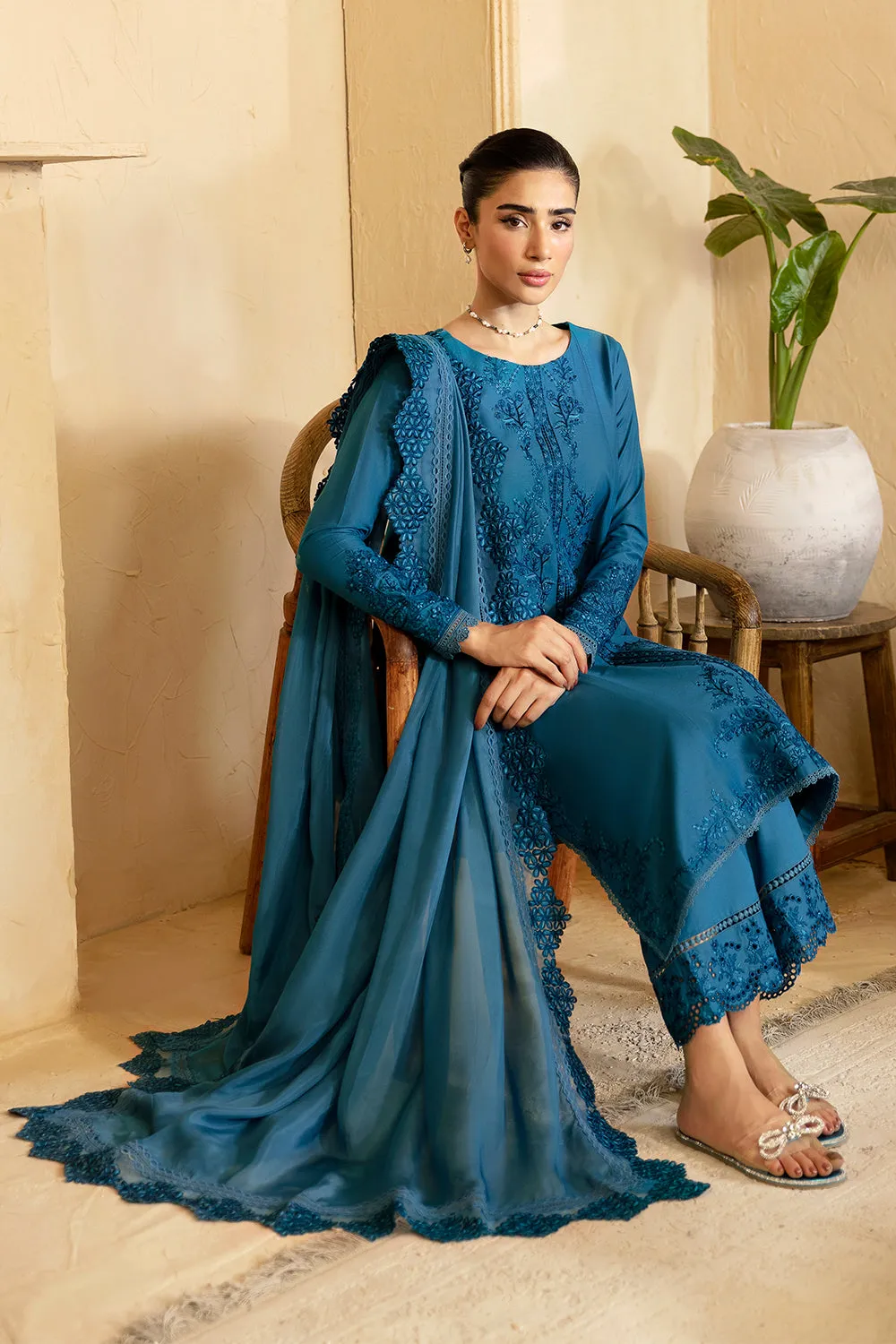 Azure Luxe Premium Cambric Cotton Collection – Marine Whisper
