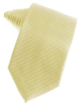 Banana Herringbone Satin Formal Neck Tie