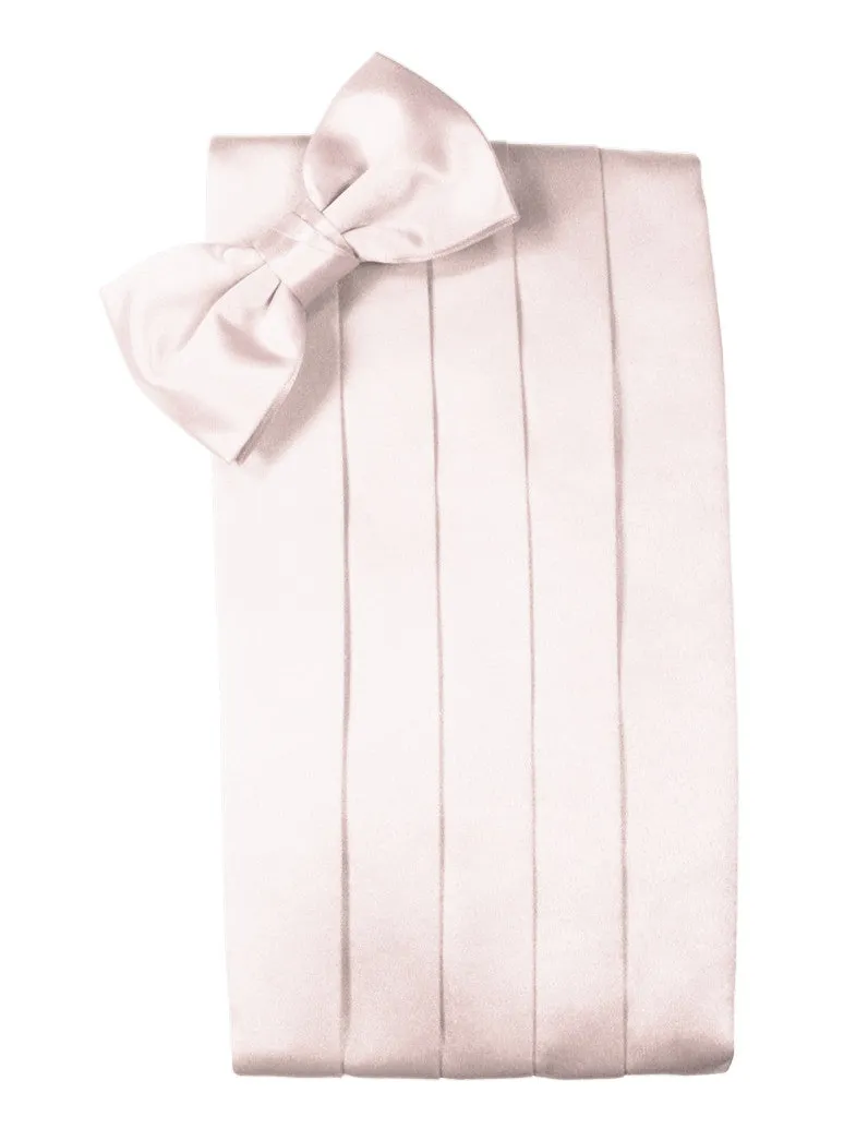 Blush "Premier" Satin Cummerbund Set