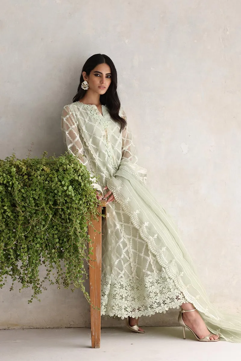 Designer Salwar Kameez in Mint Green Shade 2021 #PF171
