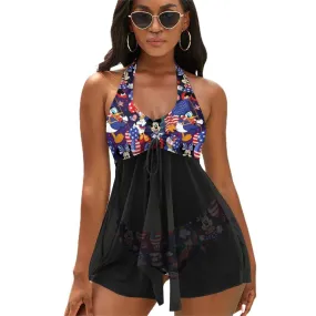 Disney America Women's Split Skirt Swimsuit