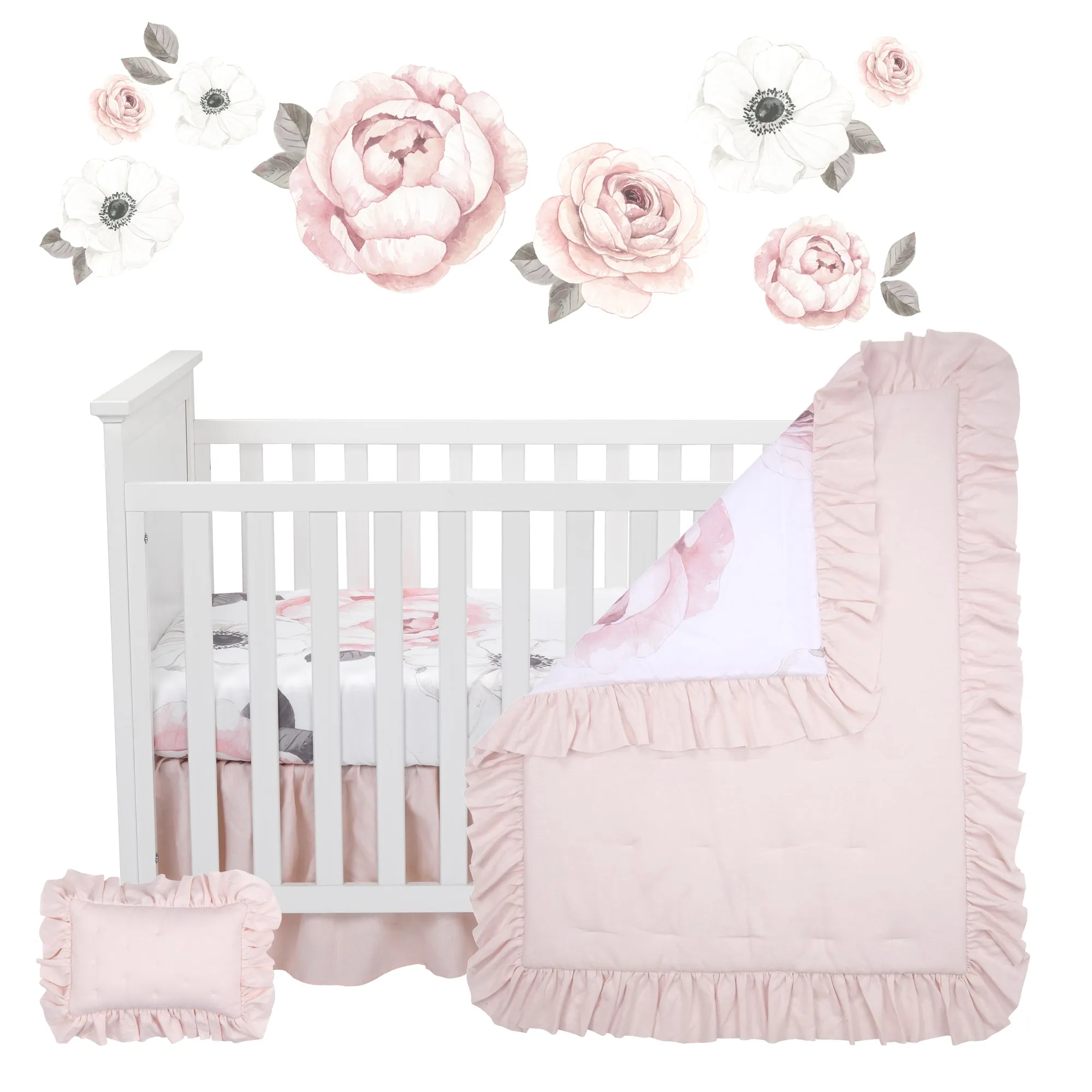 Floral Garden 5-Piece Crib Bedding Set
