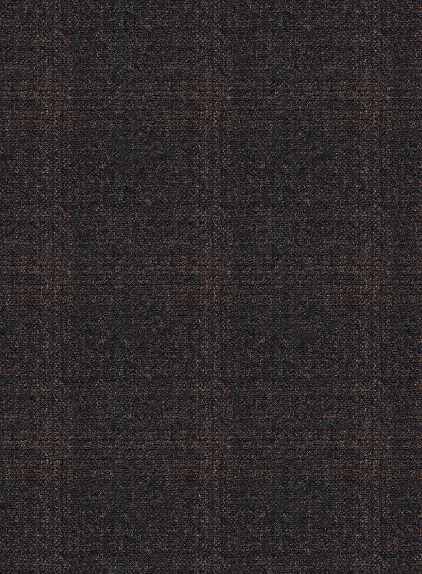 Italian Trek Brown Checks Flannel Suit