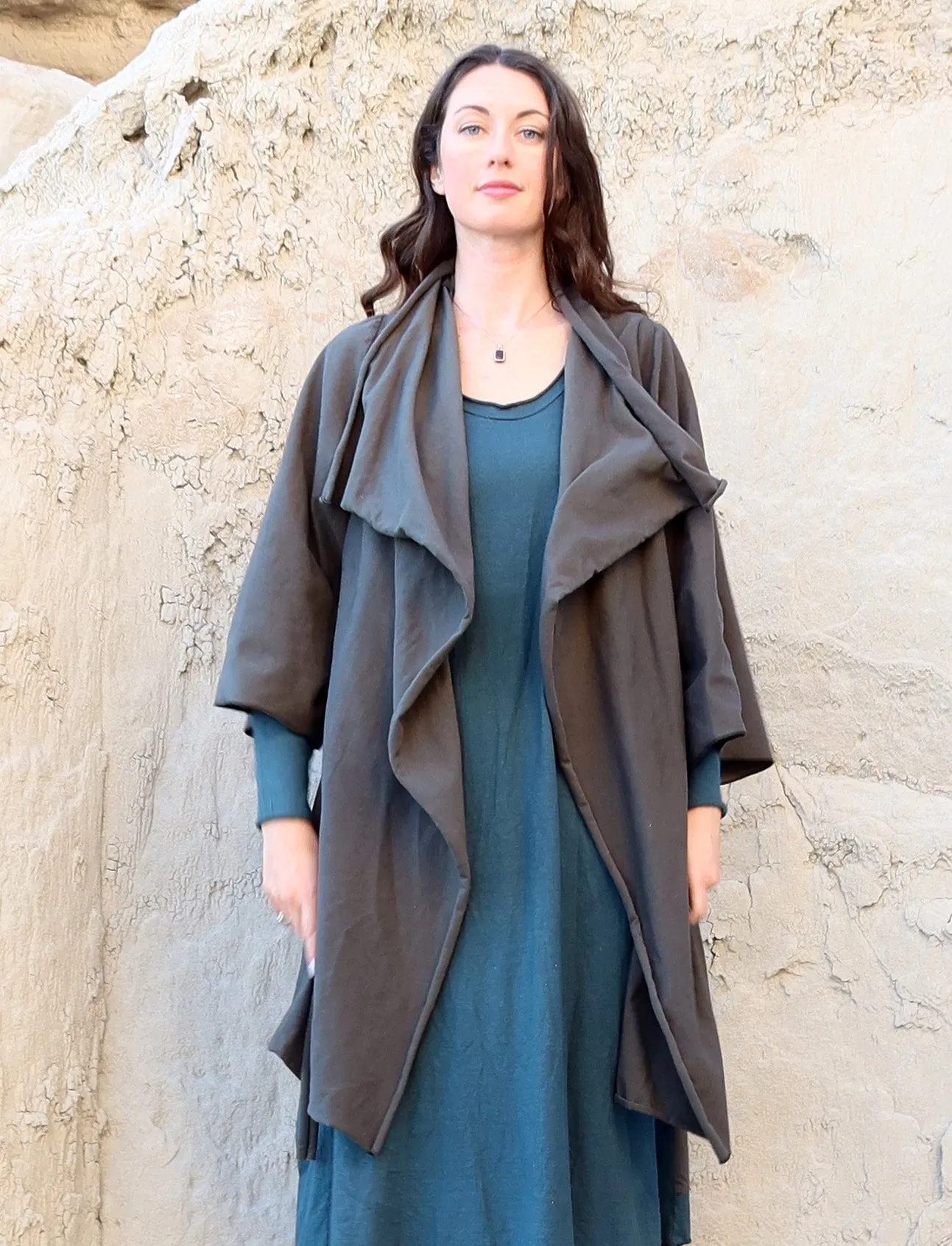 Kimono Cocoon Belted Short Jacket