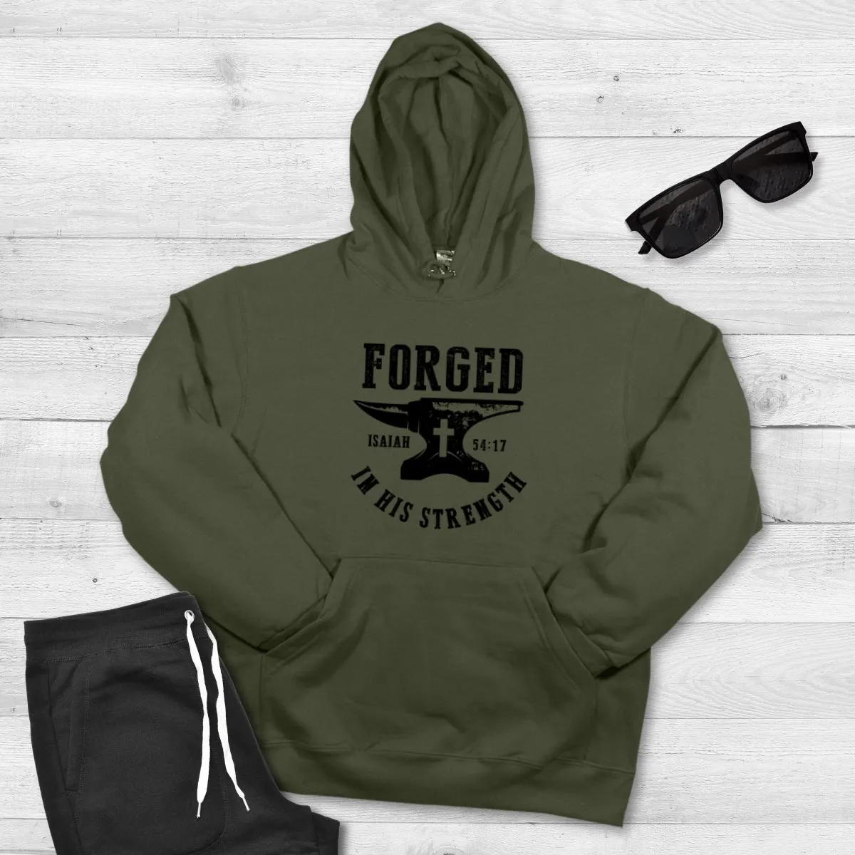 Light Source Mens Hooded Sweatshirt Forged