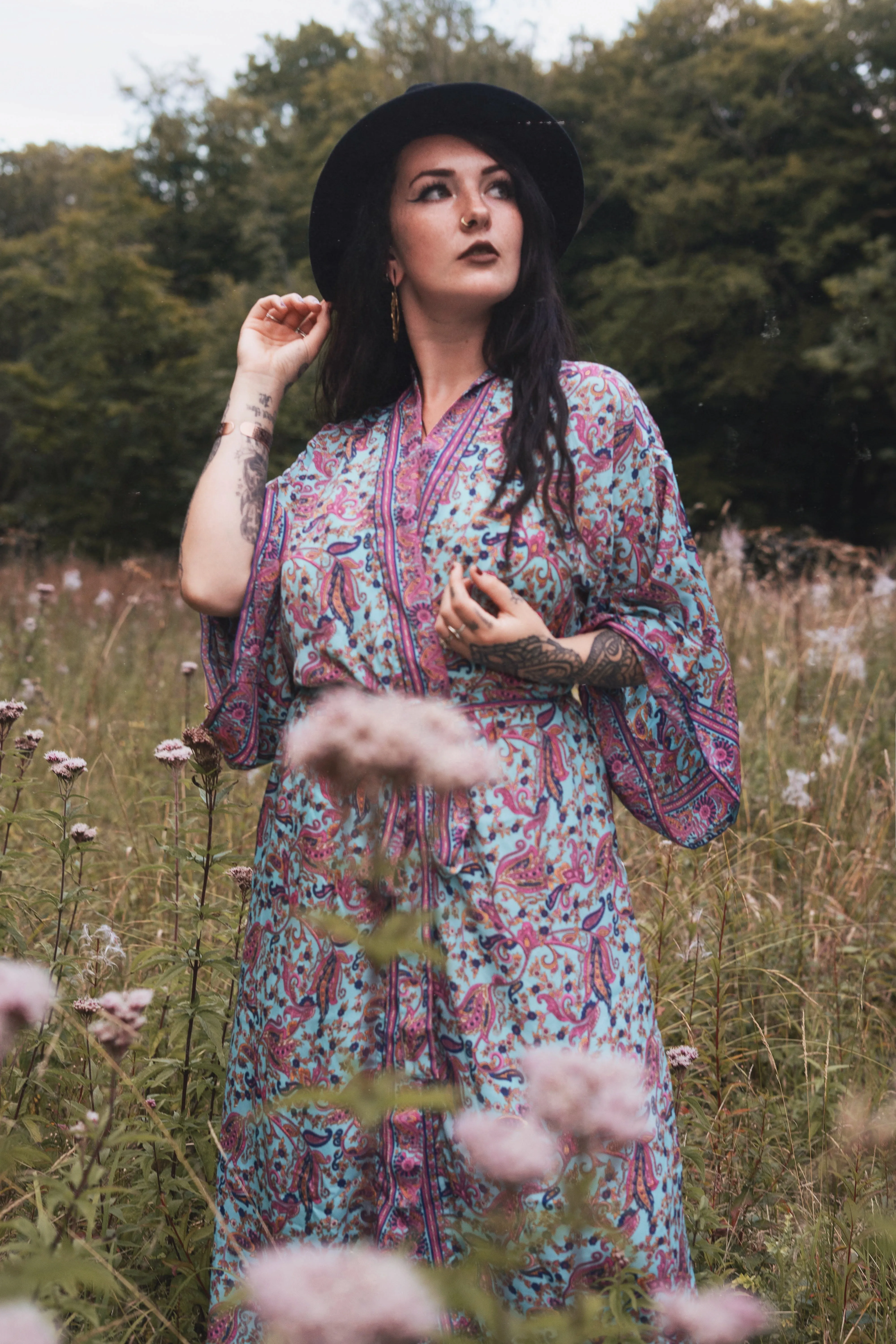 Long Kimono - 100% Cotton  | Free Size (8-16)