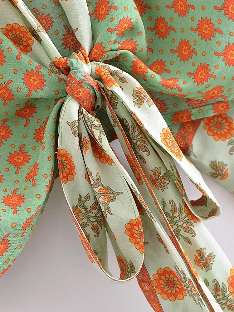 Marigold Boho Kimono Wrap Top