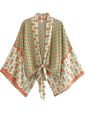 Marigold Boho Kimono Wrap Top