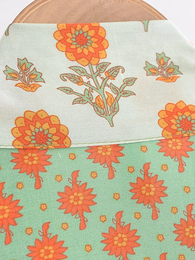 Marigold Boho Kimono Wrap Top