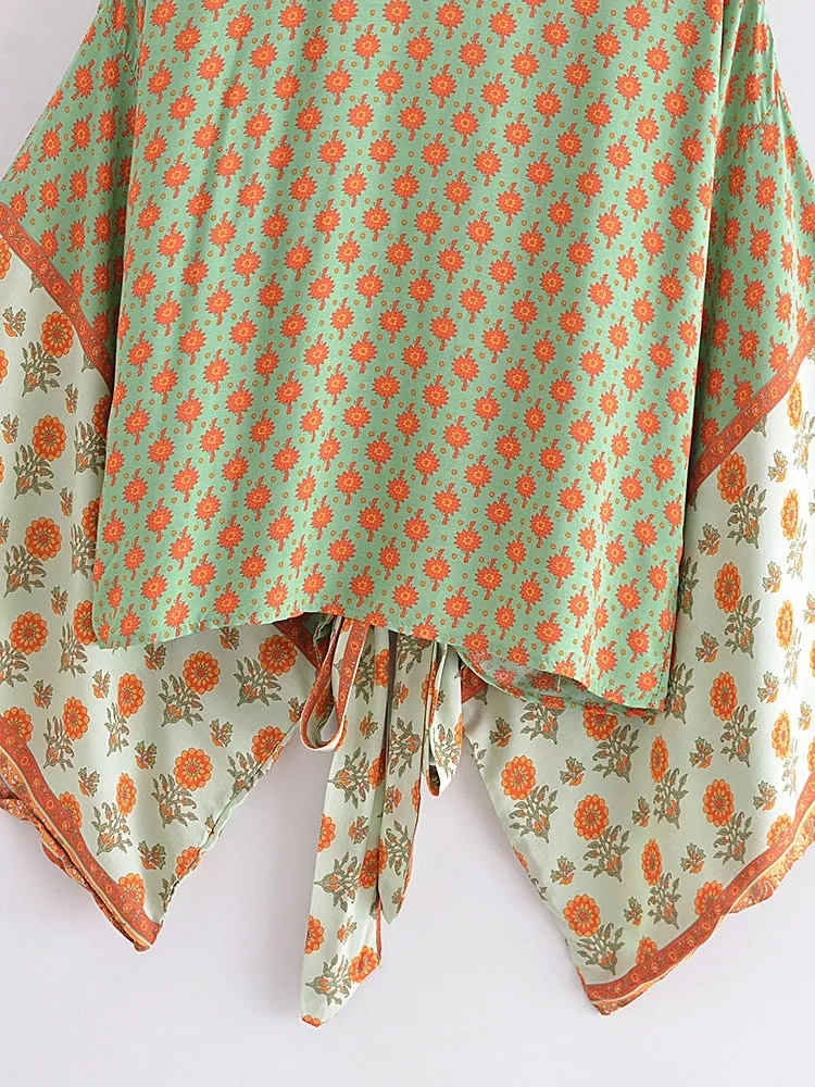 Marigold Boho Kimono Wrap Top