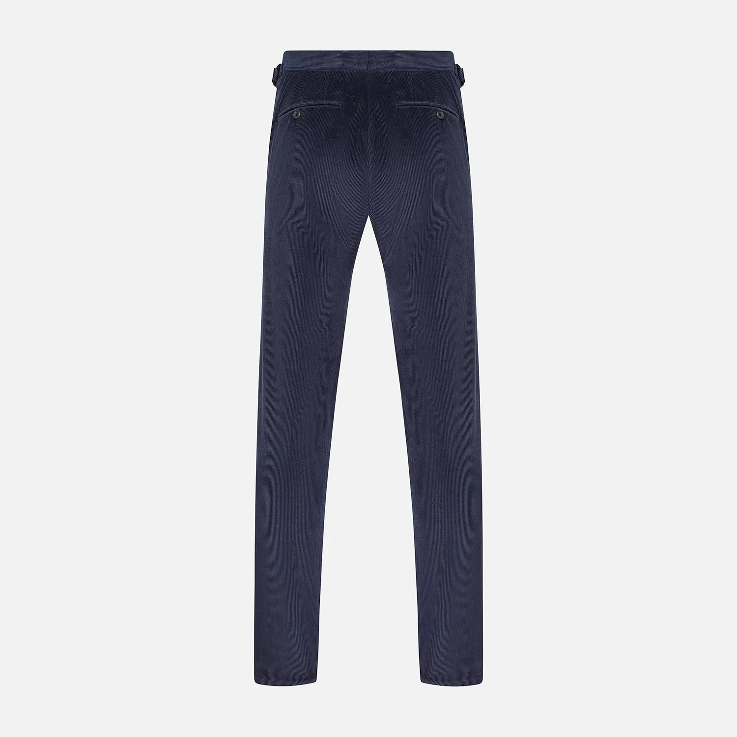 Navy Corduroy Henry Trousers