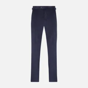 Navy Corduroy Henry Trousers