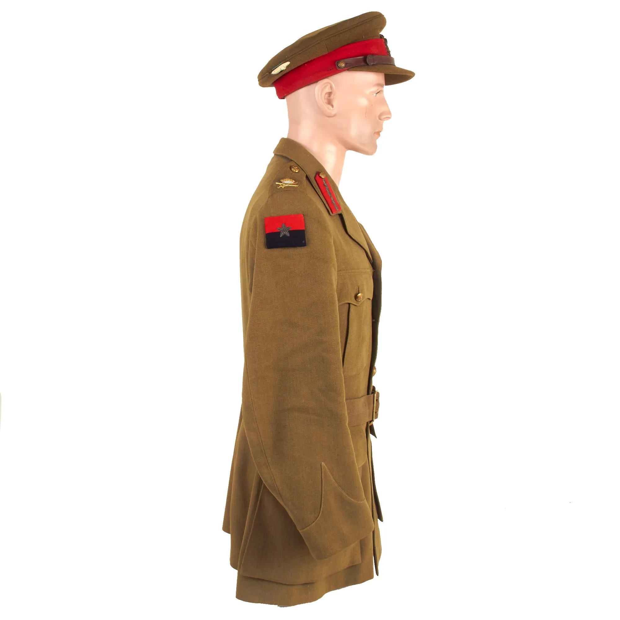 Original British WWII No.2: Service Dress Uniform Jacket and Peaked Visor with Research of Lieutenant-General Sir Noel Beresford-Peirse KBE, CB, DSO