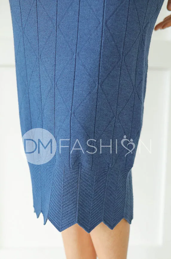 Paris Indigo Blue Sweater Set - FINAL SALE - Maternity Friendly