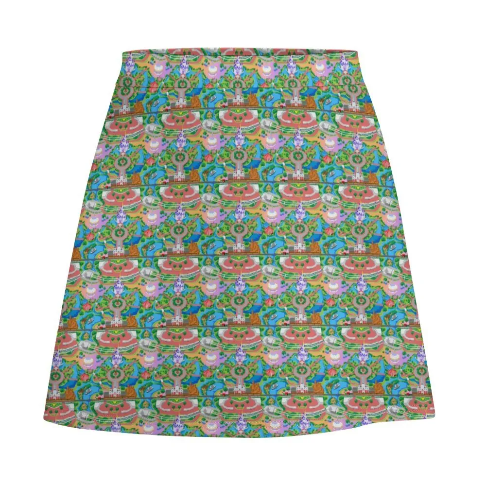 Park Map Short Skirt
