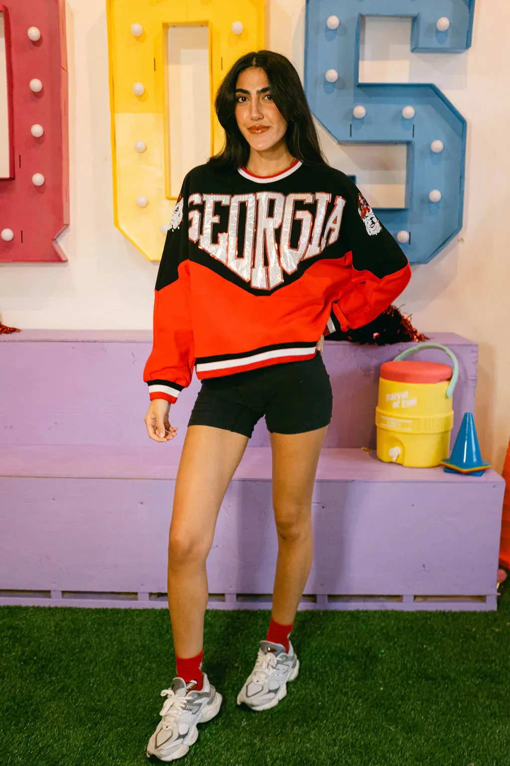 QUEEN OF SPARKLES | Licensed Holographic Georgia Sweatshirt