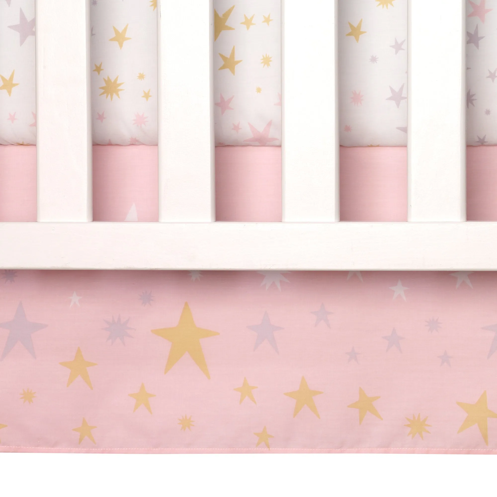 Rainbow Unicorn 3-Piece Crib Bedding Set