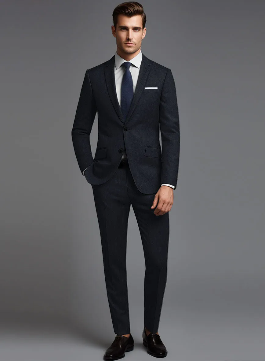 Reda Cashmere Blue Stripe Wool Suit
