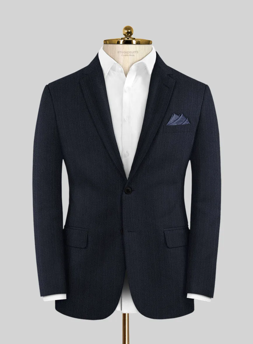Reda Cashmere Blue Stripe Wool Suit