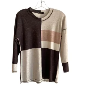 Sweatshirt With Front Seam No Cuff-Coal