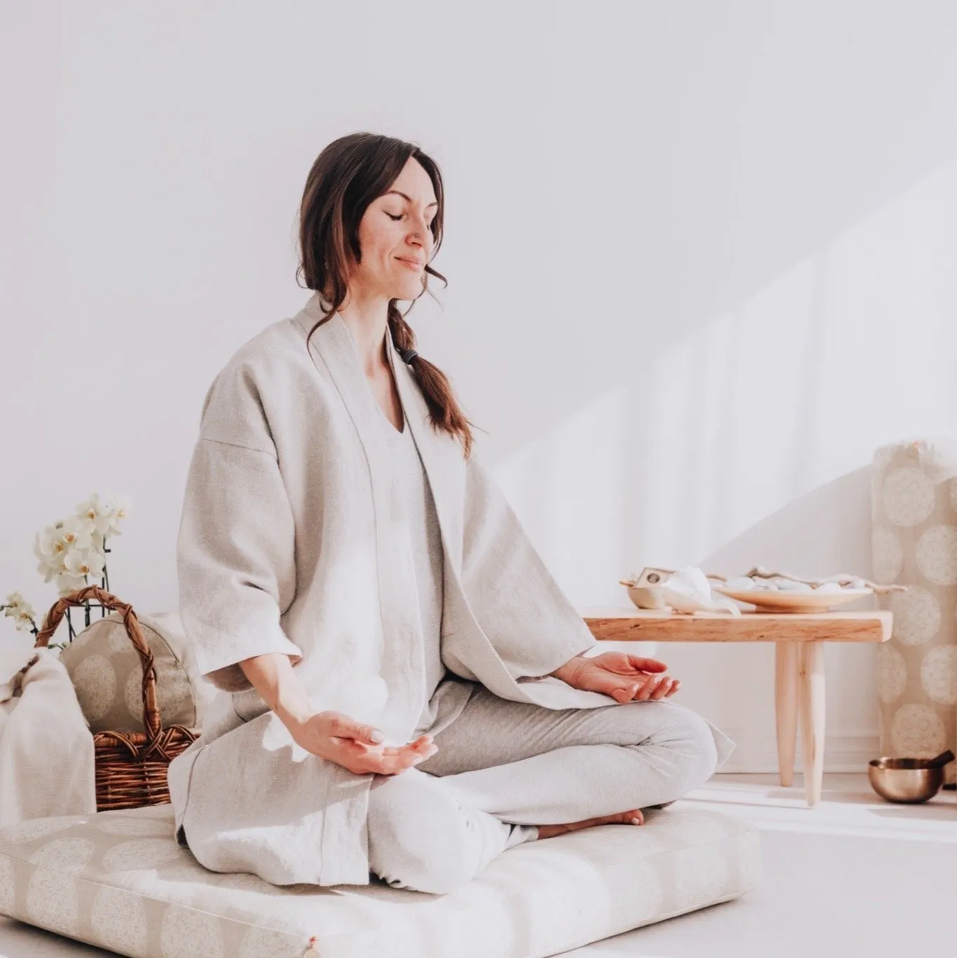 The OM SHANTI Meditation Kimono
