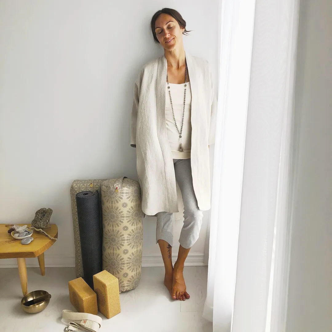 The OM SHANTI Meditation Kimono