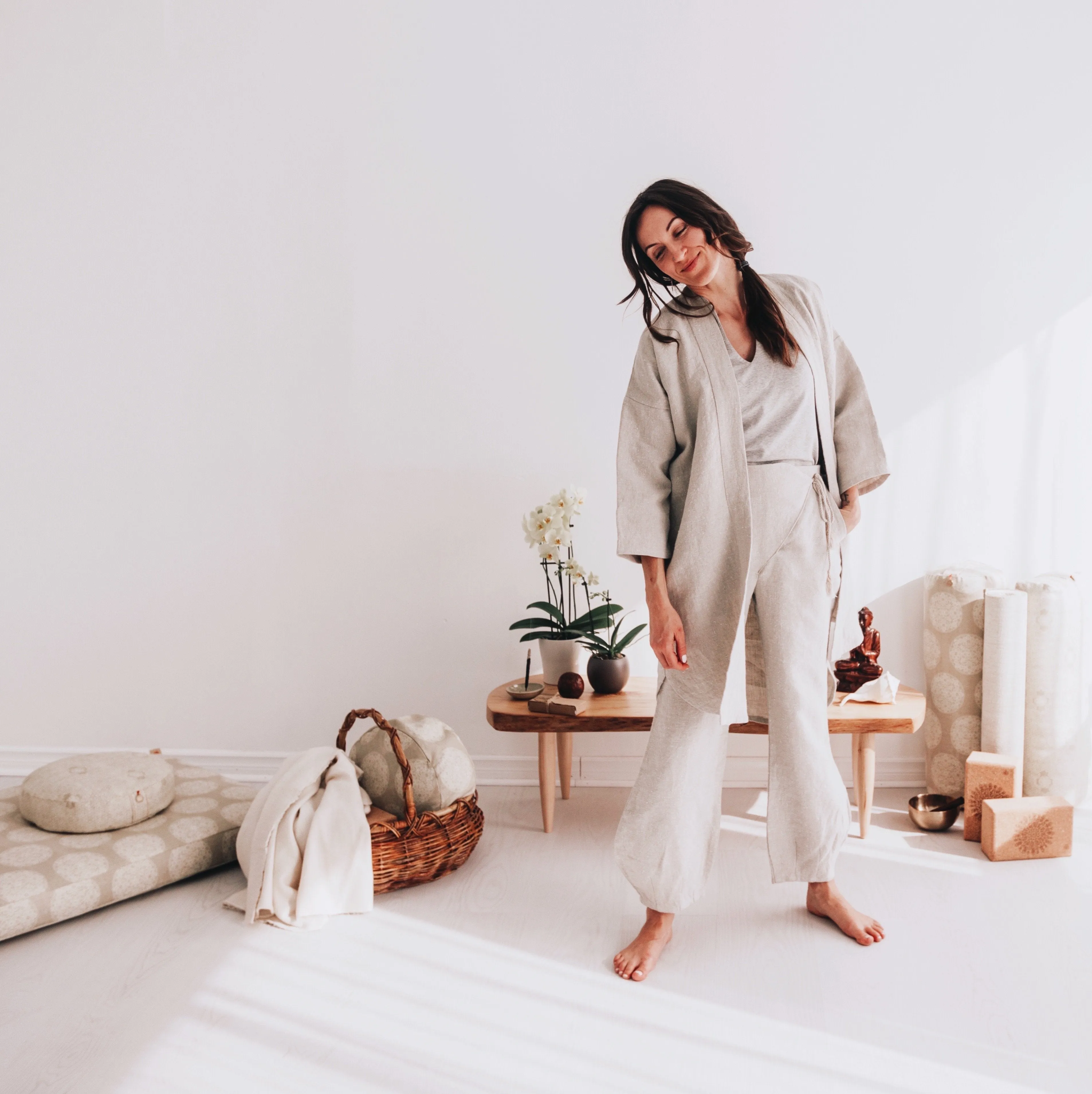 The OM SHANTI Meditation Kimono