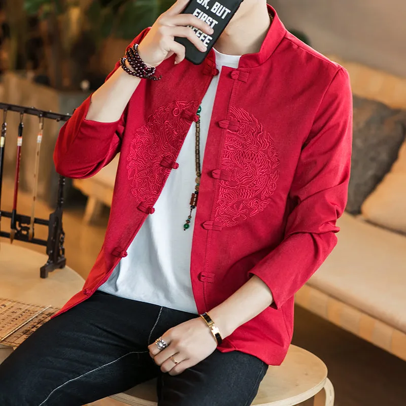 Twin Dragon Embroidery Jacket