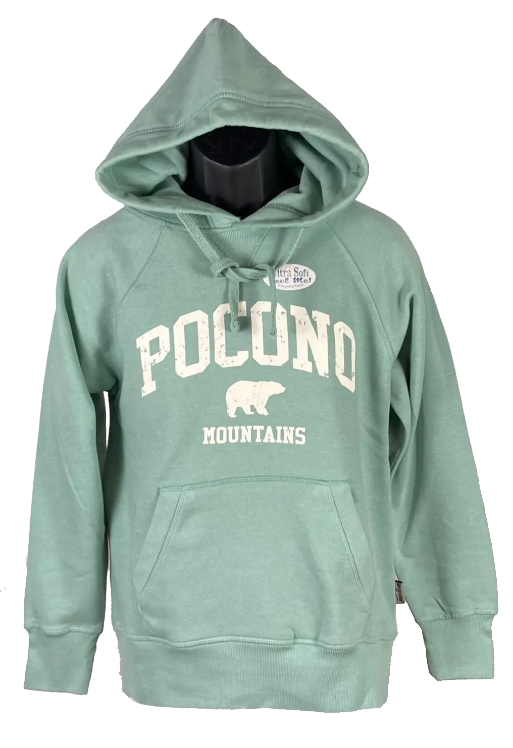 Ultra Soft Pocono Mountains Bear "Burn Wash" Hoodie