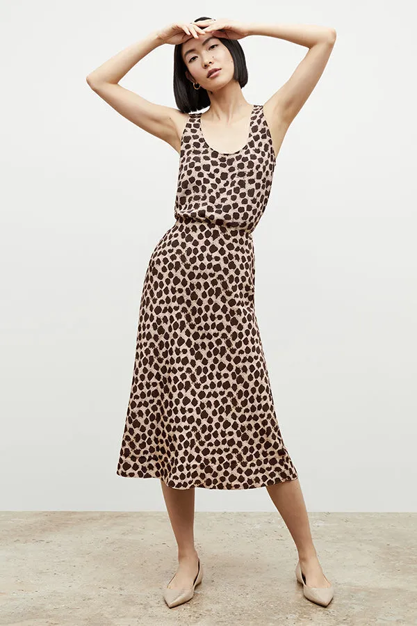 Vicky Tank - Washable Silk :: Sahara Print