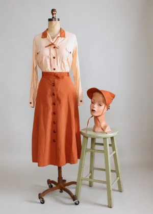 Vintage 1930s Sandeze Sportswear Travel Dress Set