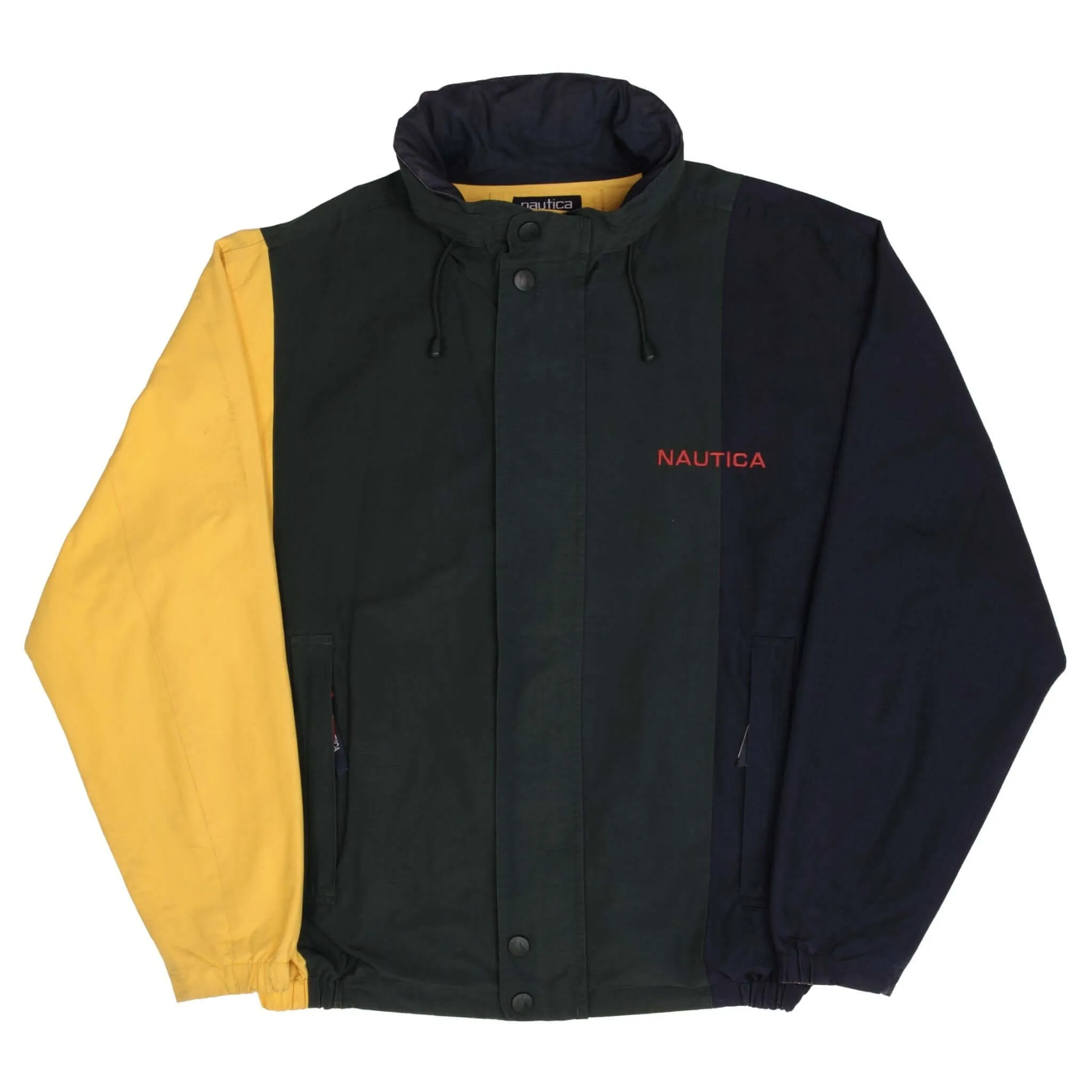 VINTAGE NAUTICA REVERSIBLE WINDBREAKER SAIL JACKET 1990S SIZE 2XL