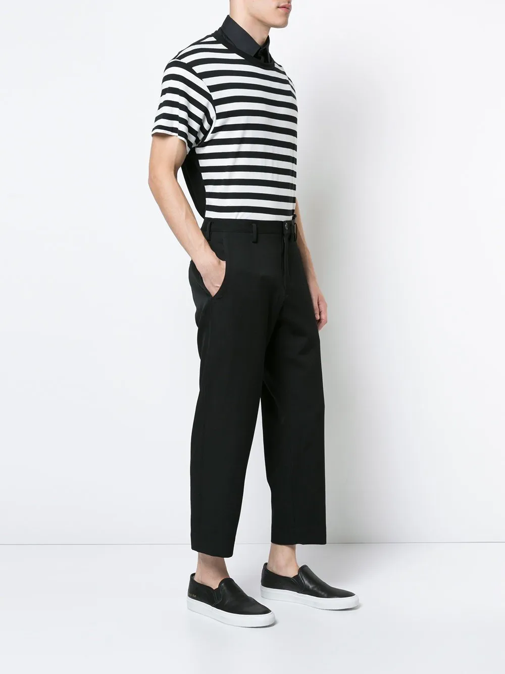 Wool Gabardine Jumpring Side Stripe Pant